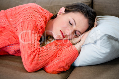 sleeping woman taking a nap