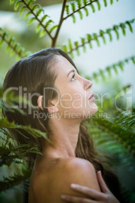 Beautiful woman standing outdoors