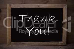 Chalkboard With Thank  You