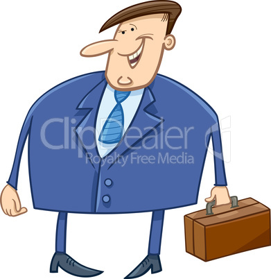 businessman with briefcase cartoon