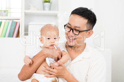 Baby with cigarette