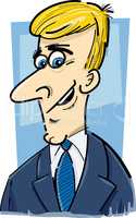 businessman caricature cartoon