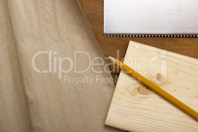 Board, pencil and paper packaging