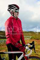 Cyclist and his bike