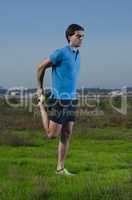 Runner exercising