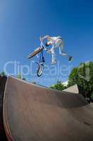 BMX Bike Stunt tail whip