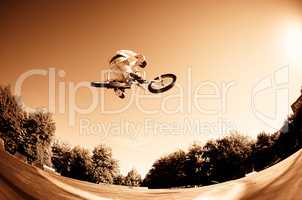 High BMX jump