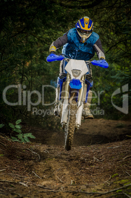 Enduro bike rider