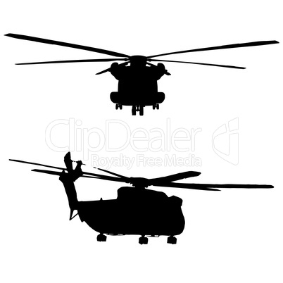 CH52 helicopter silhouette