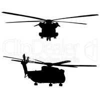 CH52 helicopter silhouette