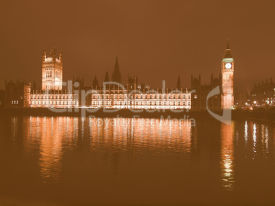 Houses of Parliament vintage