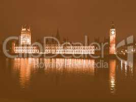 Houses of Parliament vintage