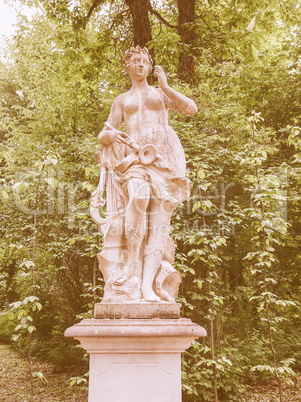 Statue in Park Sanssouci Potsdam vintage