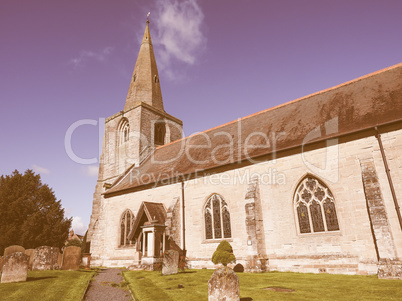 St Mary Magdalene church in Tanworth in Arden vintage