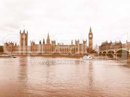 Houses of Parliament vintage