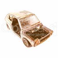 Toy car isolated vintage