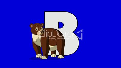 Letter B and Bear (foreground)