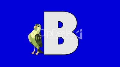 Letter B and Bird (background)
