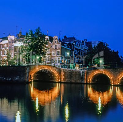 Dusk in Amsterdam