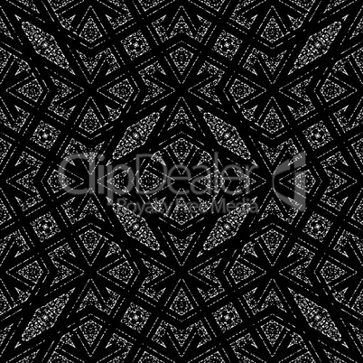 Black and White Sharp Geometric Pattern