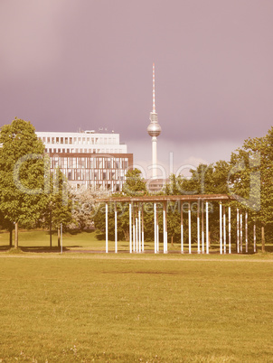 TV Tower Berlin vintage