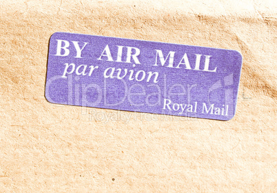 Airmail picture vintage