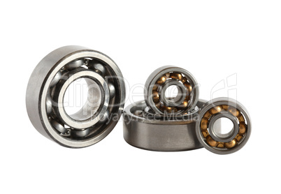 Ball Bearings On White