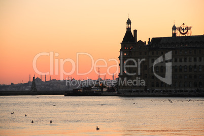 Haydarpasa At Sunset