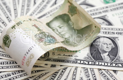 Chinese Yuan And USA Dollars