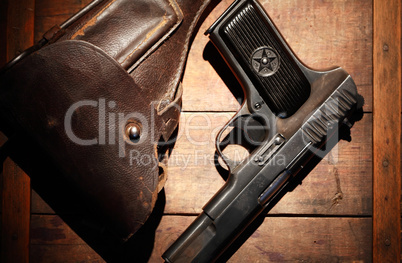 Pistol And Holster