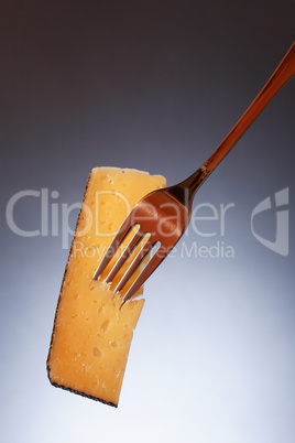 Cheese On Fork