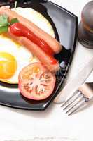 Fried Eggs And Sausages