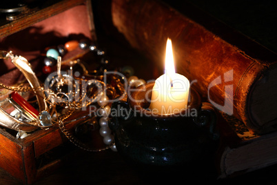 Jewelry And Candle