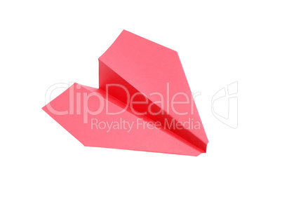 Red Paper Airplane