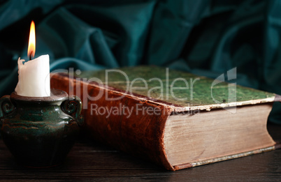 Candle And Book