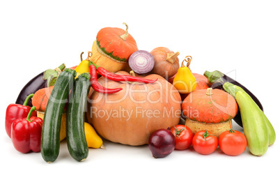 collection fresh vegetables