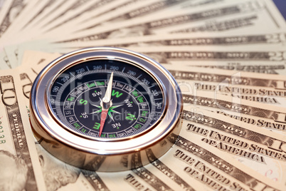 Compass On Money