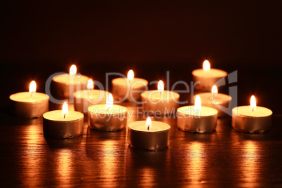 Candles On Dark