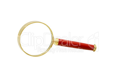 Magnifying Glass On White
