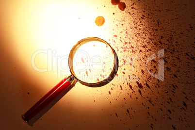 Magnifying Glass On Paper