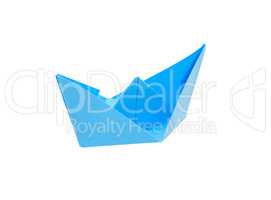 Blue Paper Boat