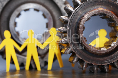 People Between Gears