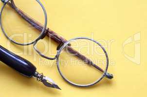Old Spectacles And Pen