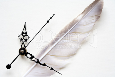Clock And Feather