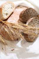 Freshness Bread On Tablecloth