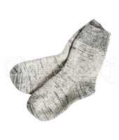 Wool Socks On White