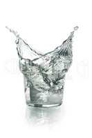 Glass With Splashing Water