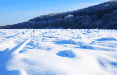 Winter River Landscape