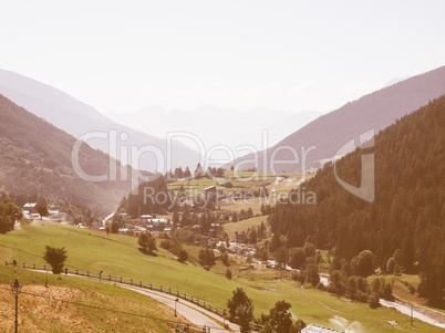 Aosta Valley mountains vintage