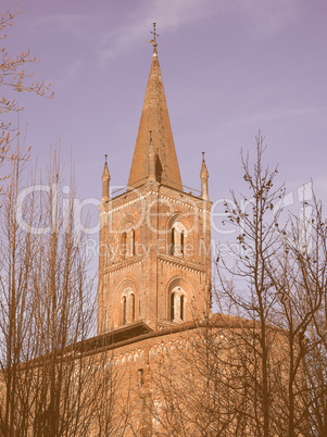 San Domenico church in Chieri vintage